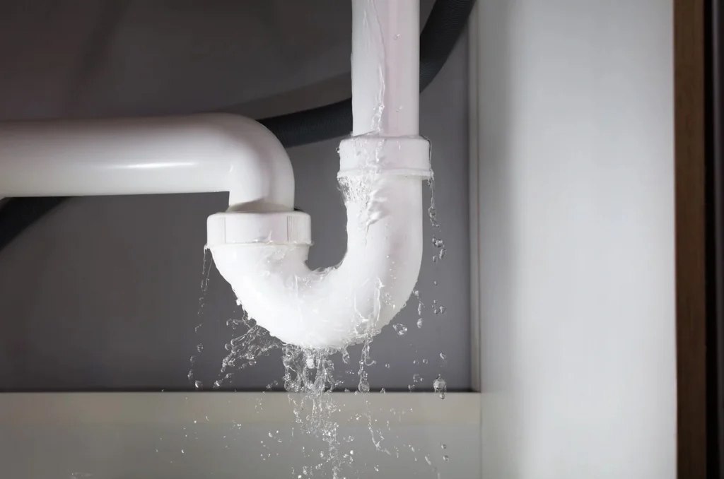 An old leaking pipe.