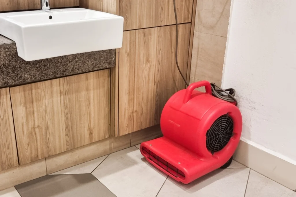 First In Restoration uses drying and dehumidification machines are used in water damage mitigation to remove excess moisture.